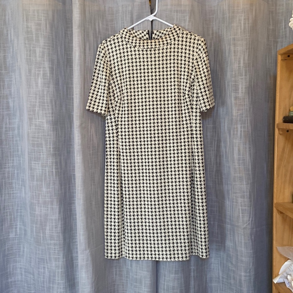 Vintage Chaps Houndstooth Dress